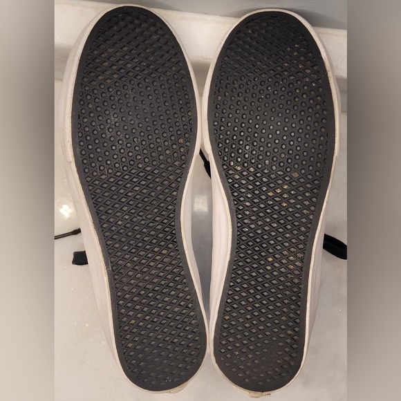 Vans SK8 Hi Gray and Black Herringbone Sneakers - Women's 7.5 /Men's 6 - Picture 7 of 10